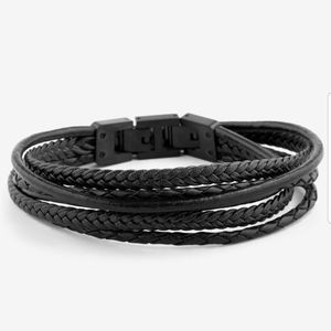Lucleon Leather Wrap Bracelet